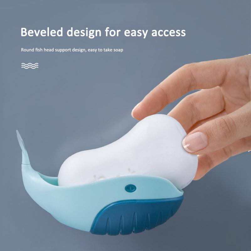 Cute Fish Soap Box Bathroom Soap Holder Dish Plate Tray Soap Dishes Case Supplies Bathroom Storage Hardware для дома и кухни