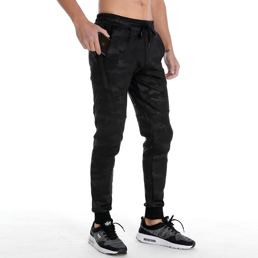 Pantaloni Casual larghi di grandi dimensioni pantaloni spessi autunno inverno da uomo stampa mimetica Bouquet piedi pantaloni sportivi pantaloni da guardia uomo Jogger