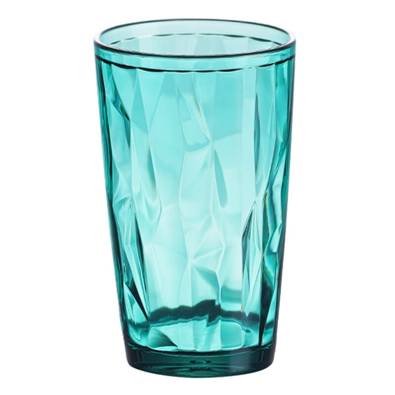 500ml Stackable Colored Drinking Glass Diamond Water Cup Juice Glasses For Drinking Tea Clear Kitchen Dining Bar Drinkware: GR