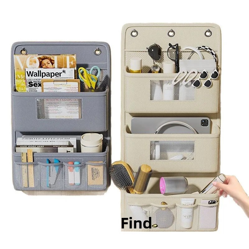 Hanging Storage Bag Closet Organizer for Dormitory And Home Miscellaneous Items Storage No Drilling Required Oxford Cloth Bag