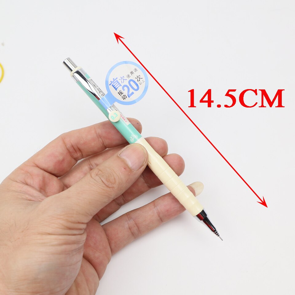 2 stk 0.3/0.5/0.7 mm mekanisk blyant send 2 kasse blyant blypåfyldning automatisk blyant til maling og skrivning af skoleartikler
