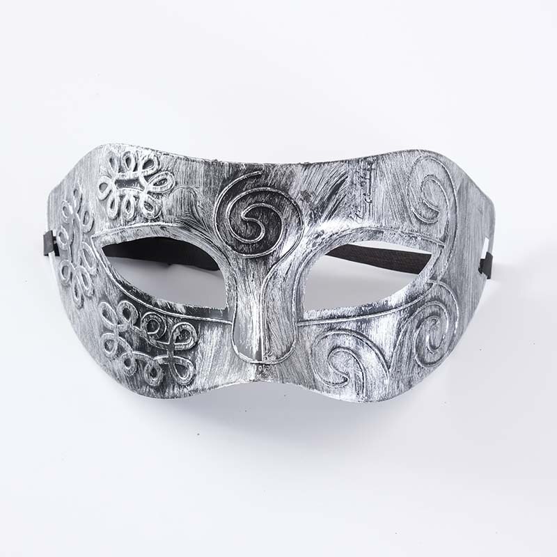 Vintage Zilver Goud Mannen Antieke Gladiator Carnaval Gemaskerd Bal Partij Maskers Cool Retro Mannen Party Maskers: 8