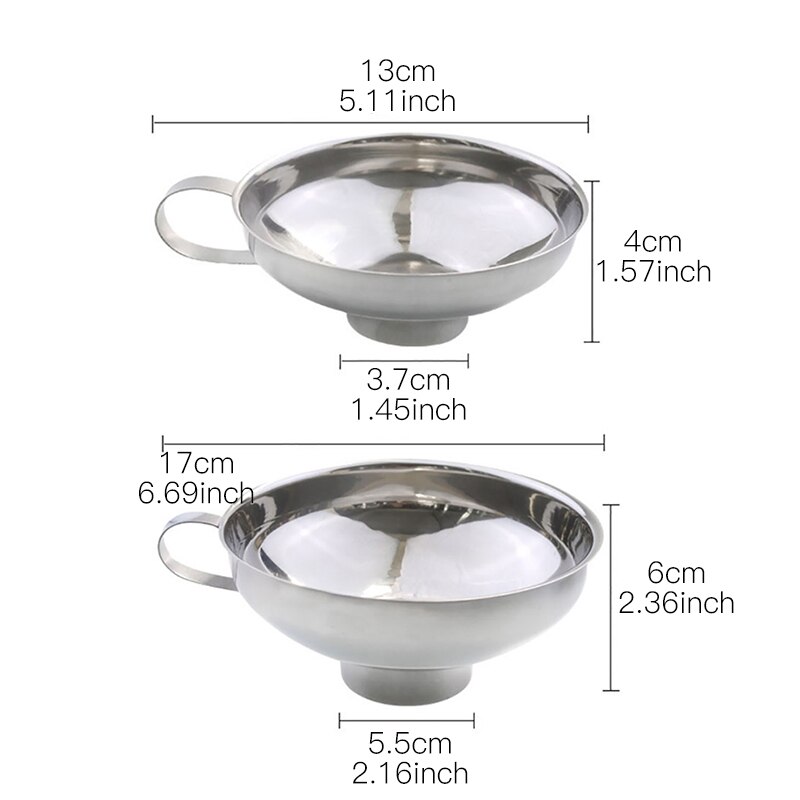 Konserven Trichter 2 Größe Krug Konserven Trichter Für Breite Regelmäßige Gläser Edelstahl Trichter Küche Trichter Für Konserven Flüssigkeit Und trockenen
