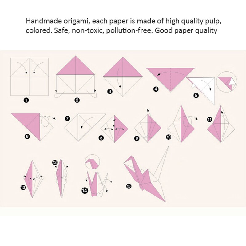 DIY Square Floral Origami Paper Kids Folded Craft Paper Single Sided Scrapbooking Decor Handmade Craft 50PCS