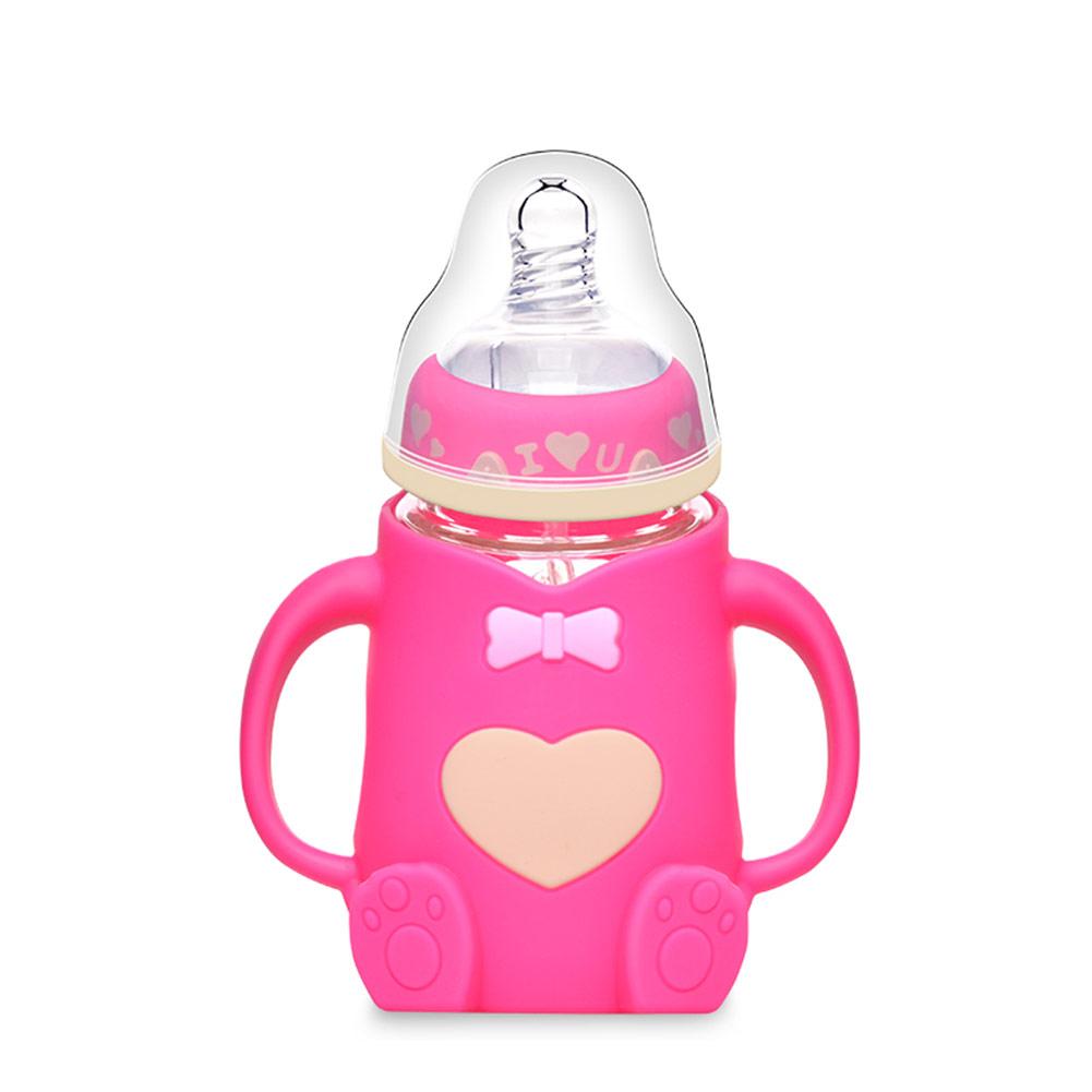 Baby Bottle Anti Colic Air Standard Diameter Infant Nursing Bottle Feeding Cup With Grip And Neck Nipple Baby Feeding Bottle: 3