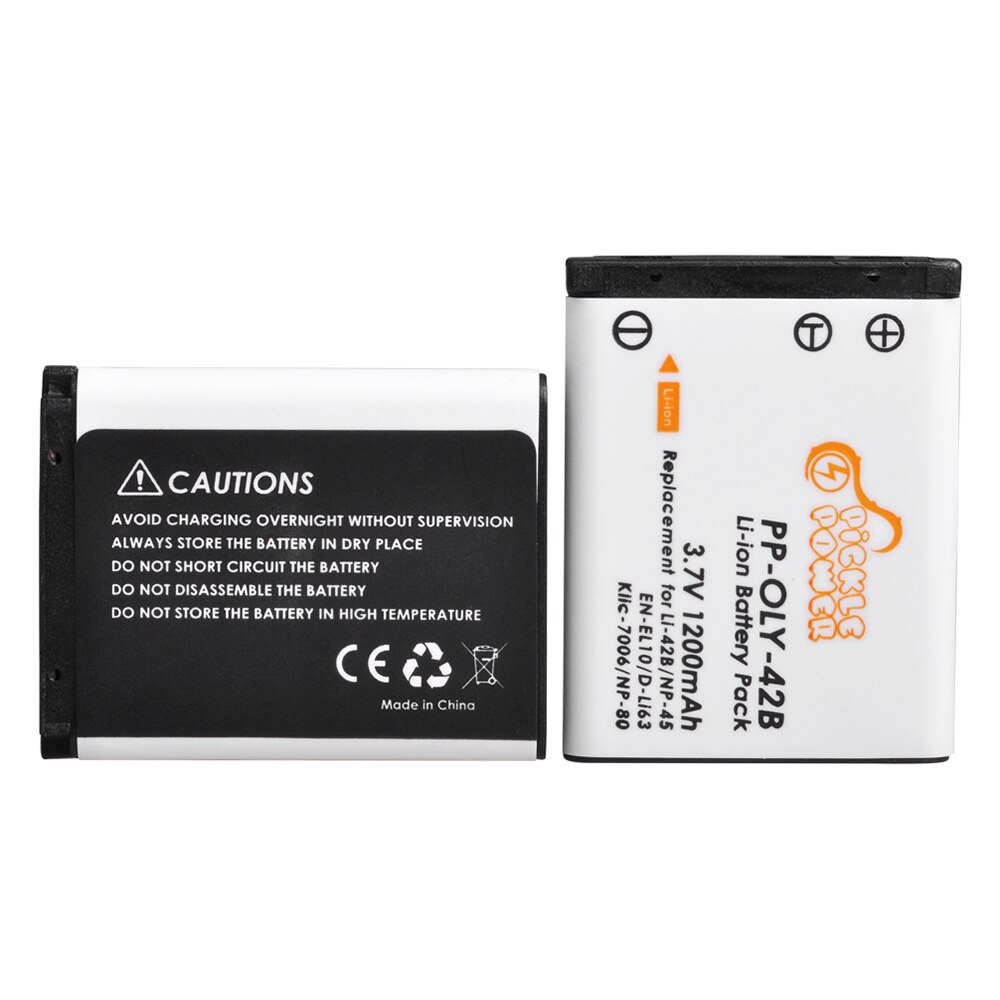 NP-45 Li-40B Li-42B EN-EL10 D-Li63 Li108 NP-80 KLIC-7006 Battery and Charger for Nikon Coolpix S4000 S210 S220 S230 S570: 2 battery