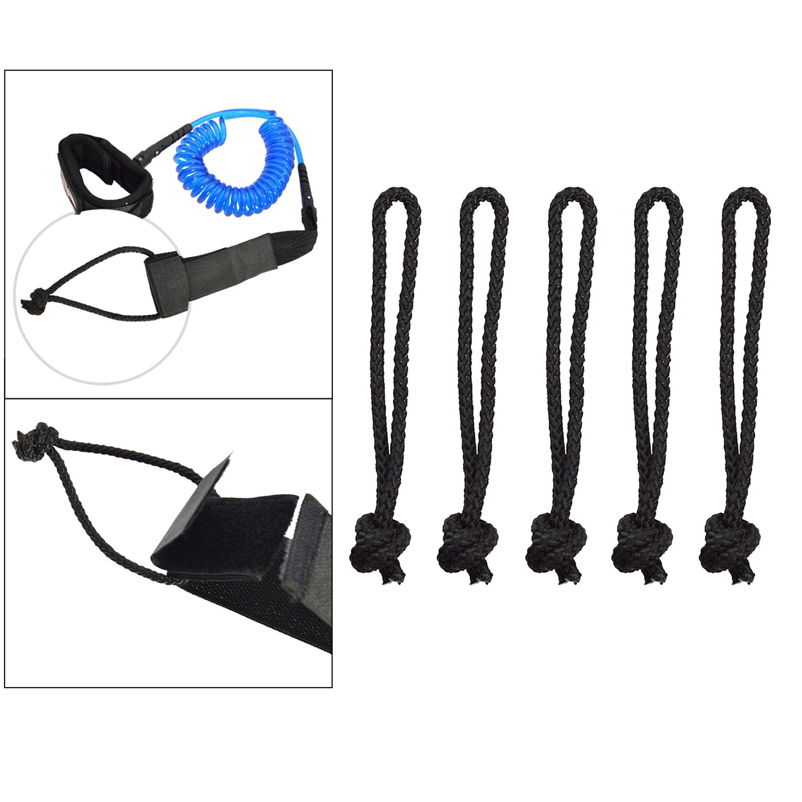 5 stück surfbrett-leash-schnur für longboard-wassersportzubehör