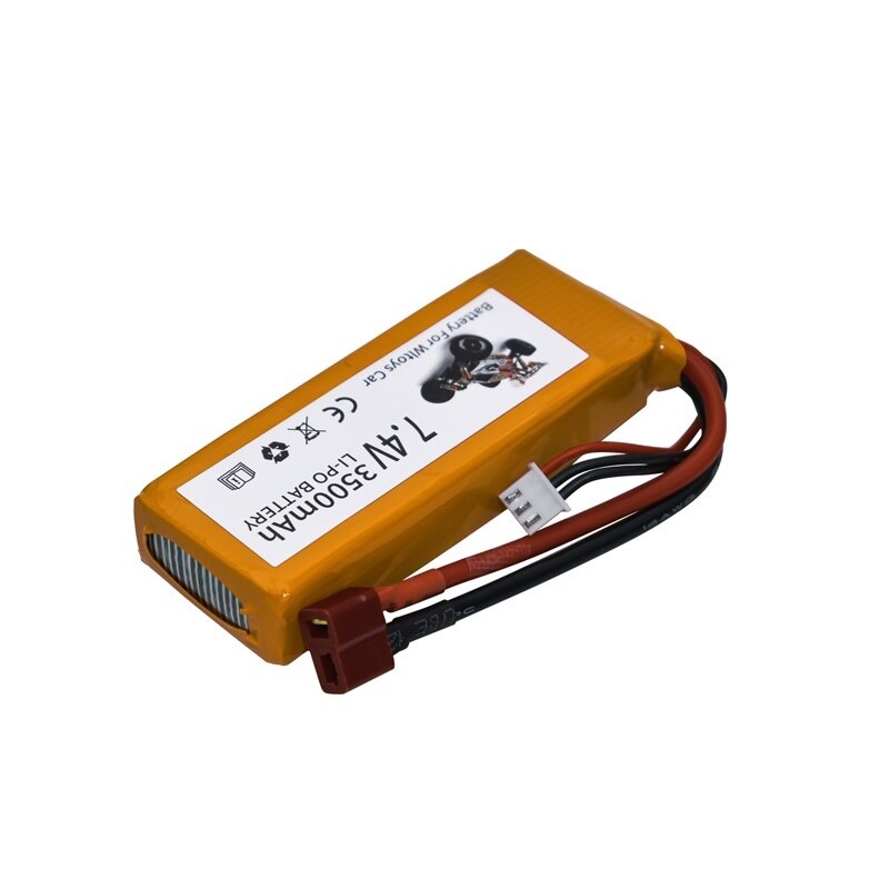 Ensembles de chargeur de batterie Lipo 7,4 V 3500 mAh pour Wltoys 144001 124016 124017 144002 Batterie de voiture 2s 7.4v pour voiture Wltoys 12428 12423 RC