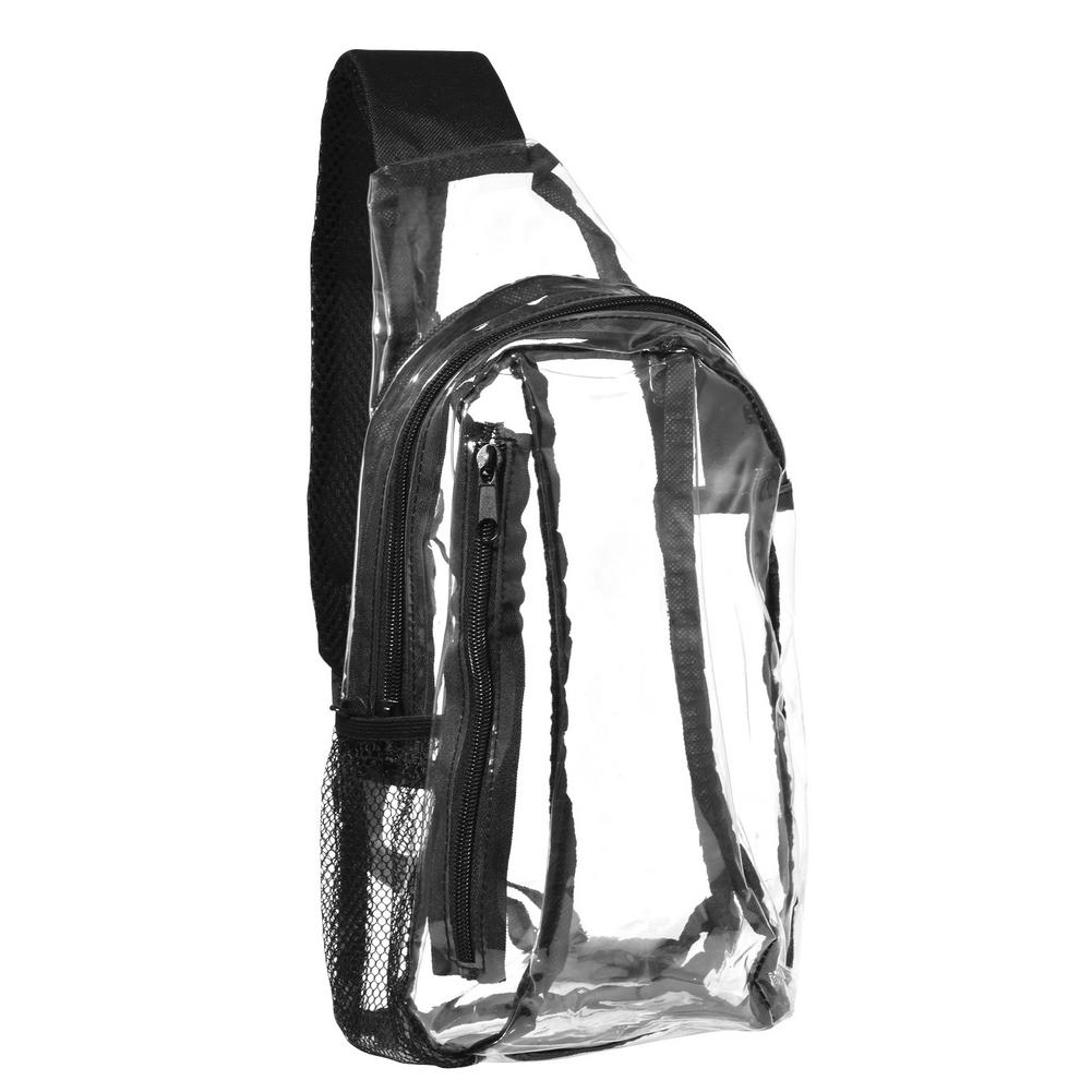 Clear Sling Bag Mini PVC Crossbody Shoulder Backpack Transparent Casual Chest Daypack Unsex For Hiking Stadium Or Concerts: Default Title