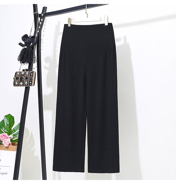 Moederschap Jeans Voor Zwangere Vrouwen Zwangere Broek Zwangerschap Kleding Lente Zomer Moederschap Broek Plus Size: Black / XXL