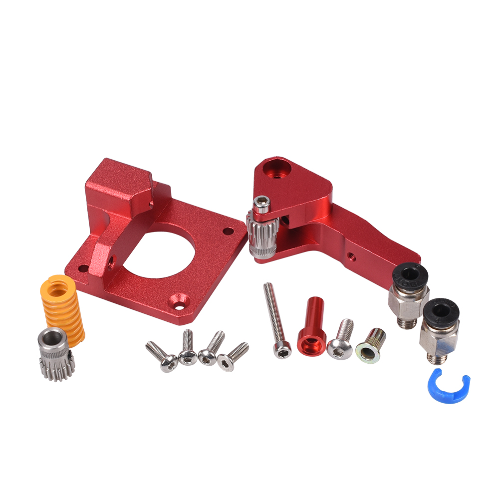 CR10S PRO Dual Gear Extruder Upgrade MK8 Extruder for Ender 3/5 CR10S PRO 1.75mm 3d Printer Parts Feed double pulley Extruder: Double Pneumatic