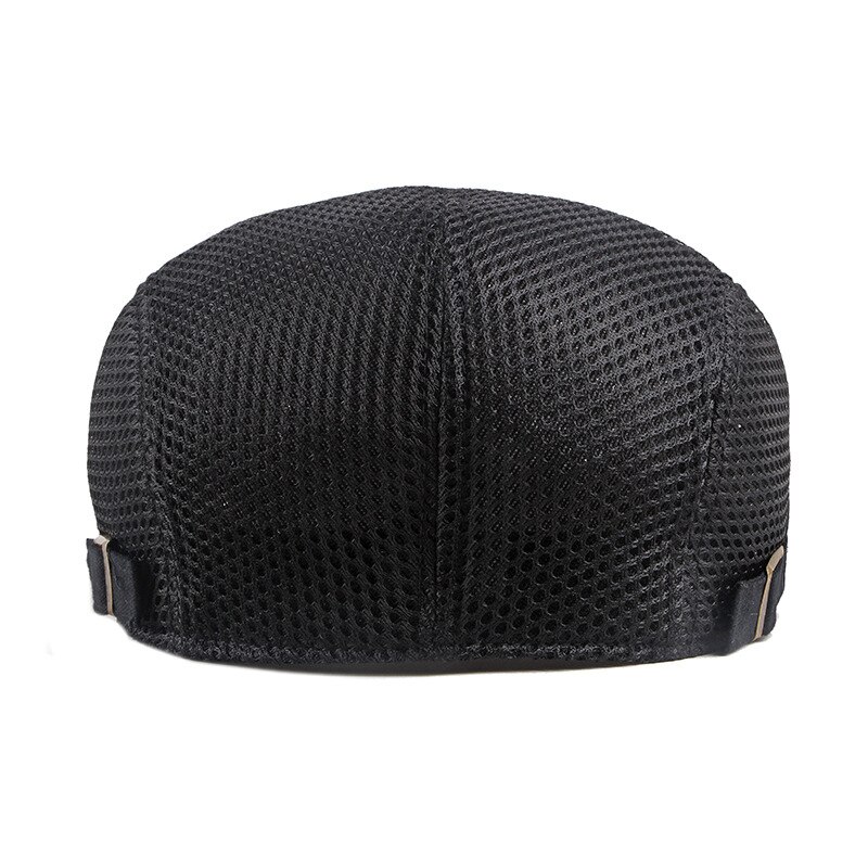 Summer Men Women Casual Beret Hat Breathable Mesh Flat Cap Newsboy Style Beret Hats Adjustable Adjustable Caps Gorras