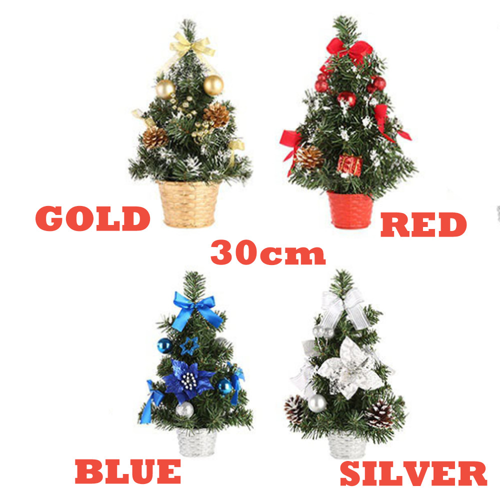 Artificial Tabletop Mini Christmas Tree Decorations Festival Miniature Tree 30cm