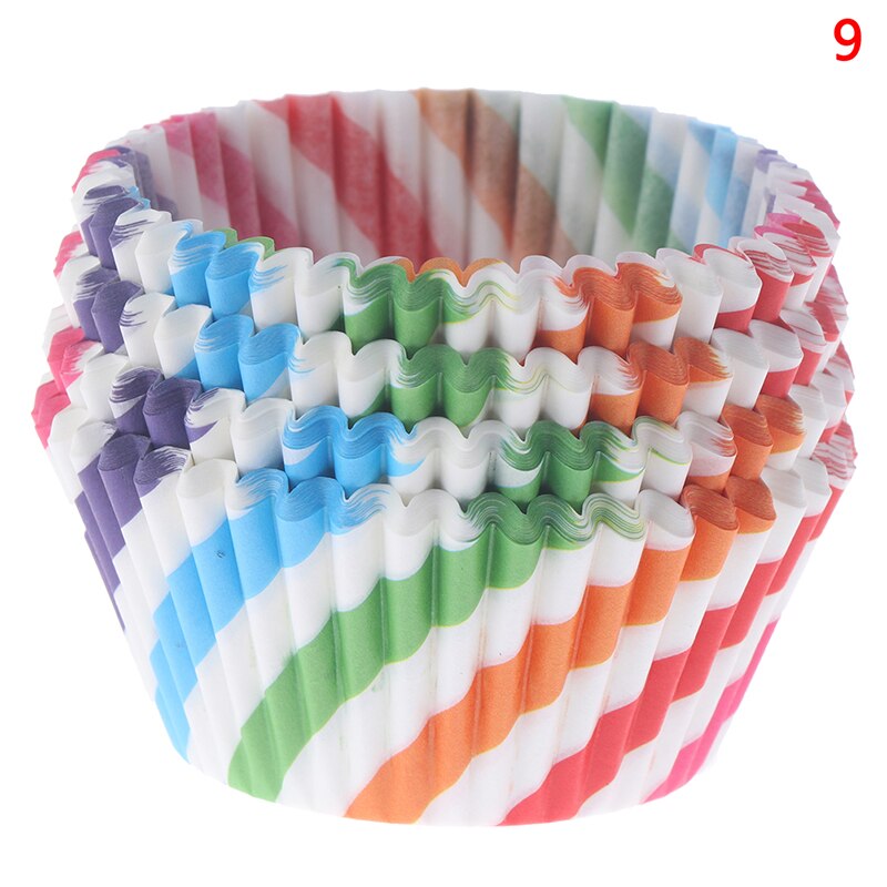 100 stk hjem bordservice engangskage papir kopper søde festforsyning cupcake wraps: N9