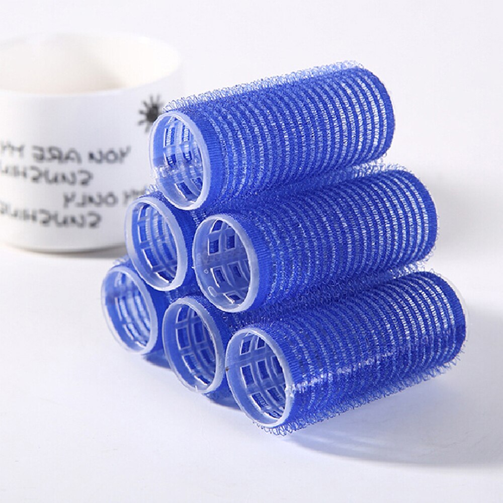 6 stuks grote zelfklevende haarrollers professionele salonkappers krultangen multi-size kapsalon gereedschap diy haarrollers