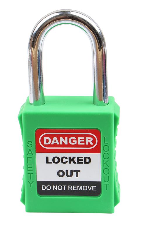 2pc Loto 38mm Color Different Security Lock Safety Padlock: KD NT-A38S Green
