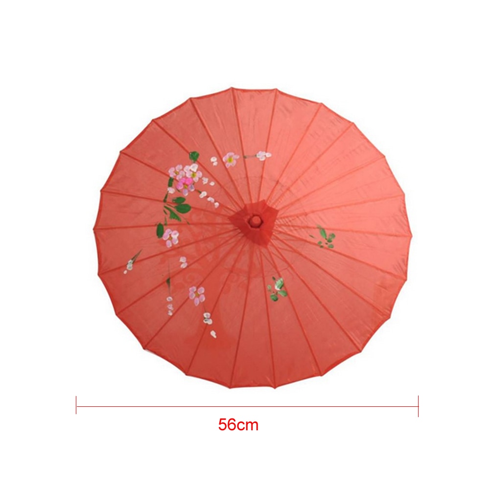 Women's Rain Umbrella Chinese Umbrella fengshui Silk Dance Decorative Bamboo Umbrella Oil Paper Umbrella parasol 37*56cm