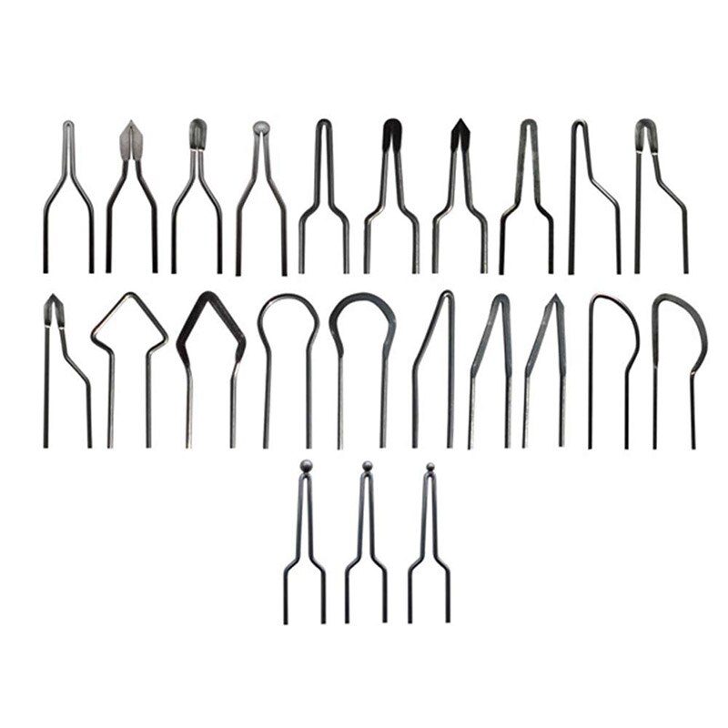23cs/ lot kalebas pyrografie machine tips 1.0mm diktes voor 50w pyrografie machines