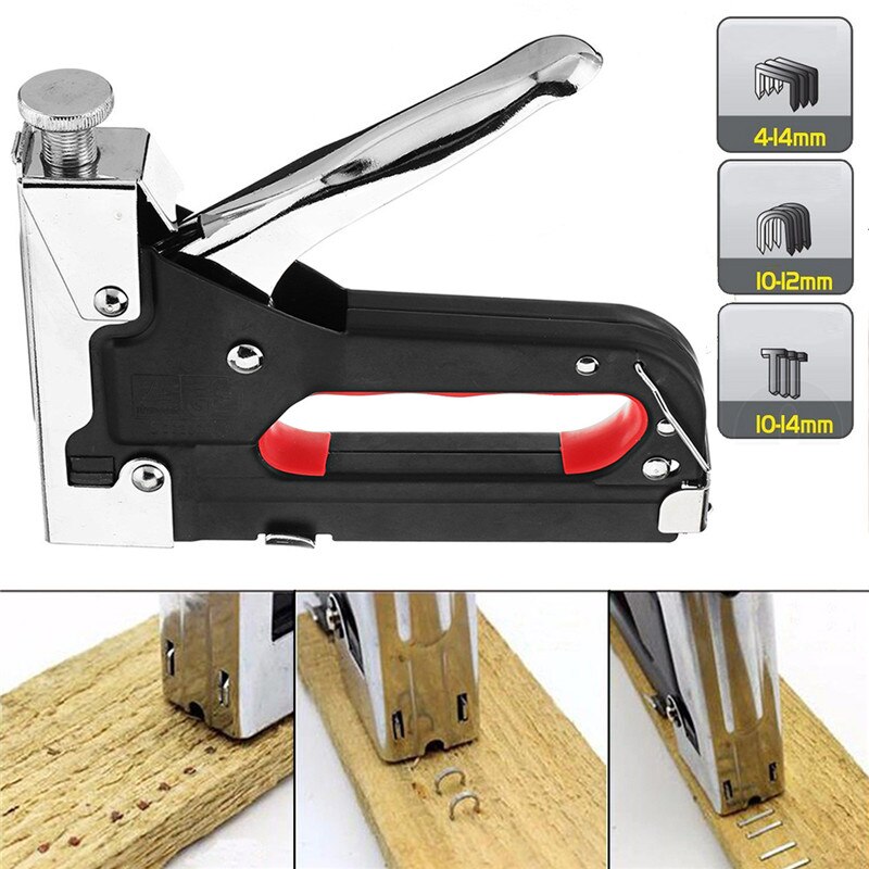 3 In 1 Portable Nail Staple Furniture Stapler Tools For Furniture Wood Door Upholstery Framing Rivet Gun Tool Upholstery Tools
