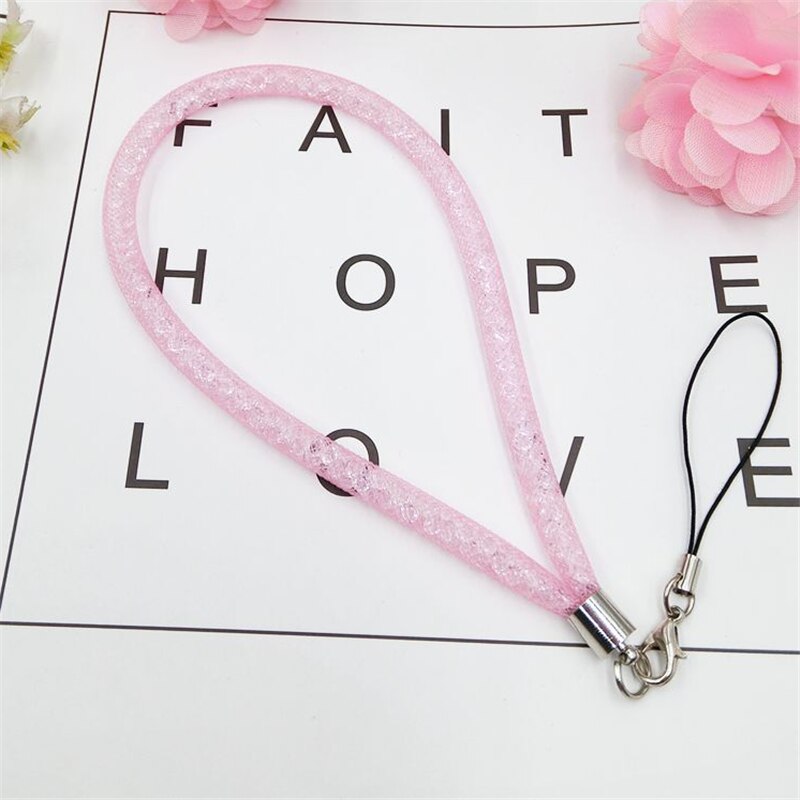 Mobiele telefoonriemen kristallen ketting kralen hanger sleutelhanger hangkoord lasso lanyard nekband badgehouder voor alle telefoons: Ik