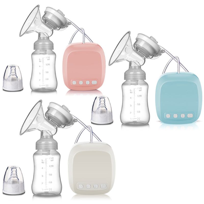 Electric Breast Pump Automatic Milker with Baby Bottle Maternal Nipple Suction Milk Extractor USB Chargable