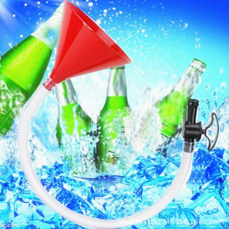 Embudo de cerveza largo, tubo de llenado de líquido de vino, manguera de válvula de plástico para cumpleaños, festivales, , Bar, herramienta de PP + PVC, coladores