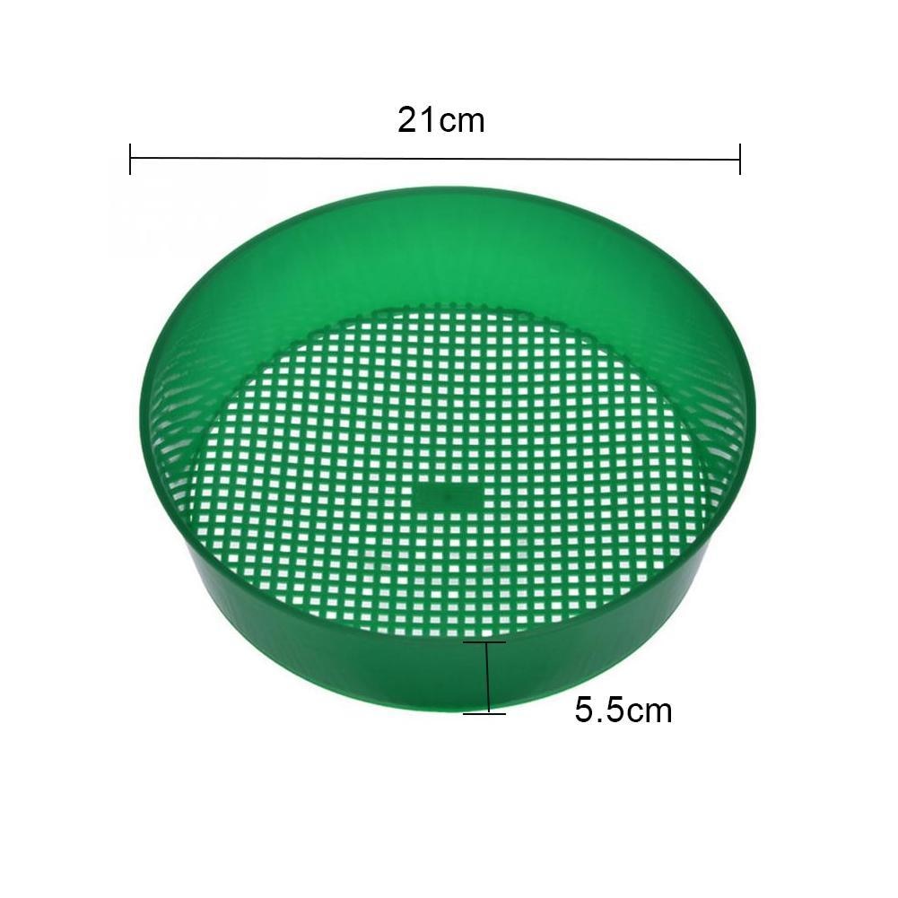 Plastic Tuin Zeef Riddle Groen Voor Compost Bodem Steen Mesh Bodem Zeef Filtratie Grote Stenen En Twig Van Bodem Tuin tool