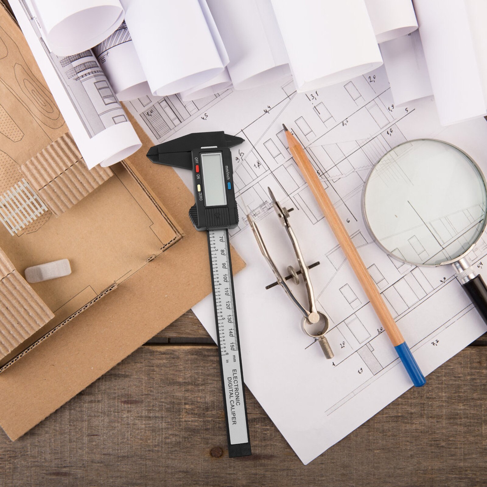 Digital Caliper Plastic Measuring Device Digital Vernier Caliper