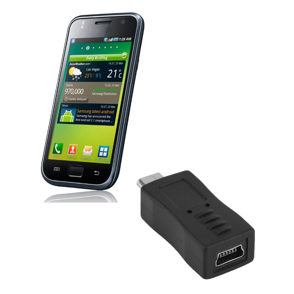 Universele Mini Usb Adapter Mini Usb Female Naar Micro Usb Male Connector Adapter Converter Black