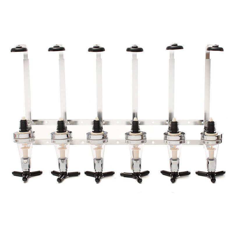Wall Mounted Wine Liquor Drinks Dispenser Bar Wine Holder 6 Bottles Shots Stand Machine Bar Tool For Beer Soda Coke Fizzy Soda