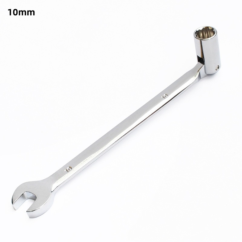 Herramienta de llave de tubo giratoria de doble extremo, juego de enchufes de actividad, herramientas, llave de tubo Flexible de cabeza giratoria métrica, herramienta de acero CRV: YELLOW