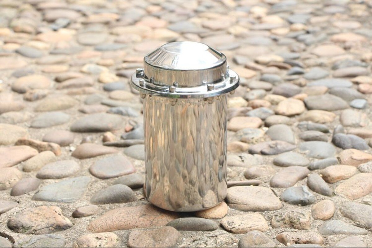 10.2&quot;x3.9&quot; Stainless Steel Time Capsule Waterproof Lock Container Storage Future