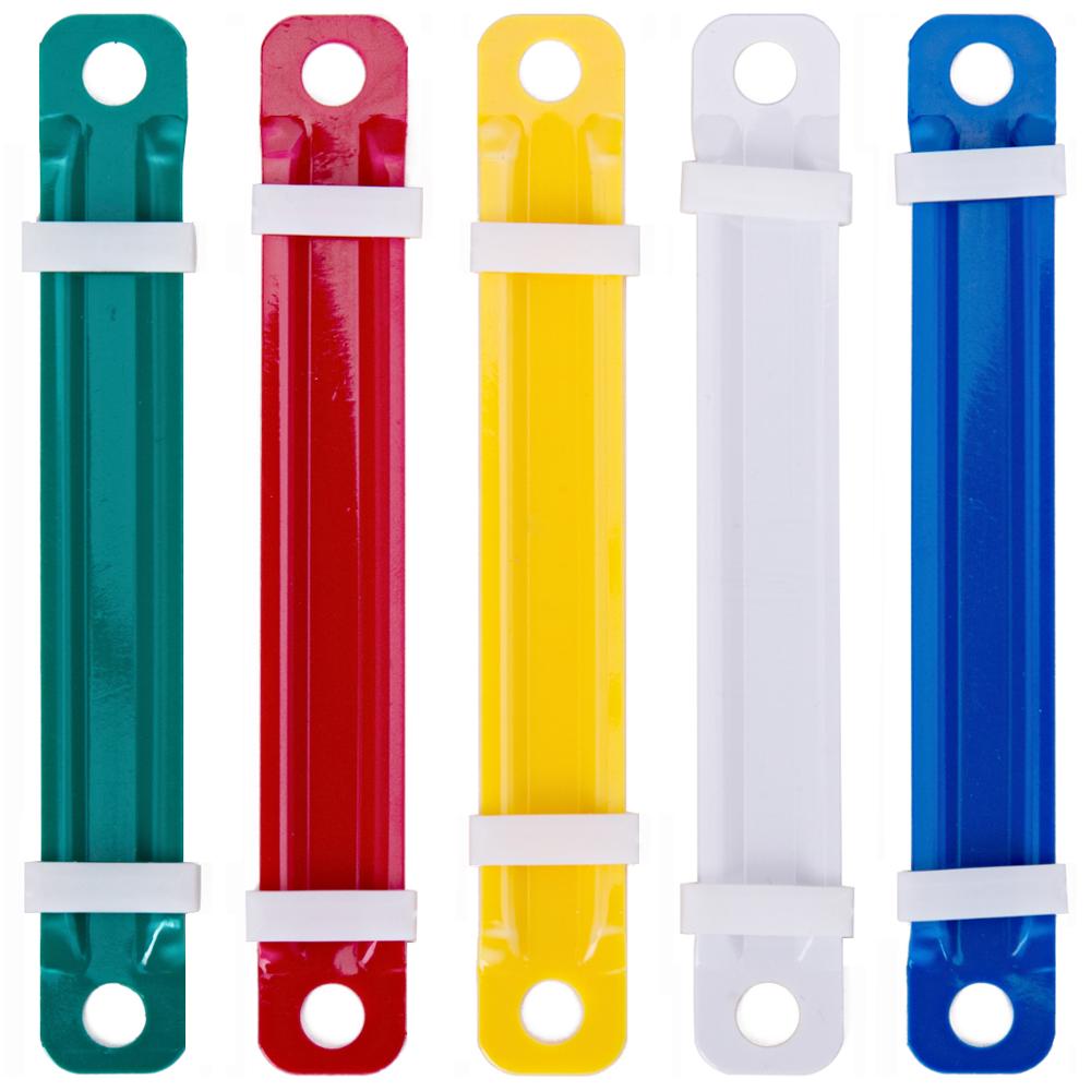 Deli Two-hole Binding Clip Loose-leaf Plastic Binding Clip 80mm Hole Pitch Punching Clip Data Document Binding Office Supplies