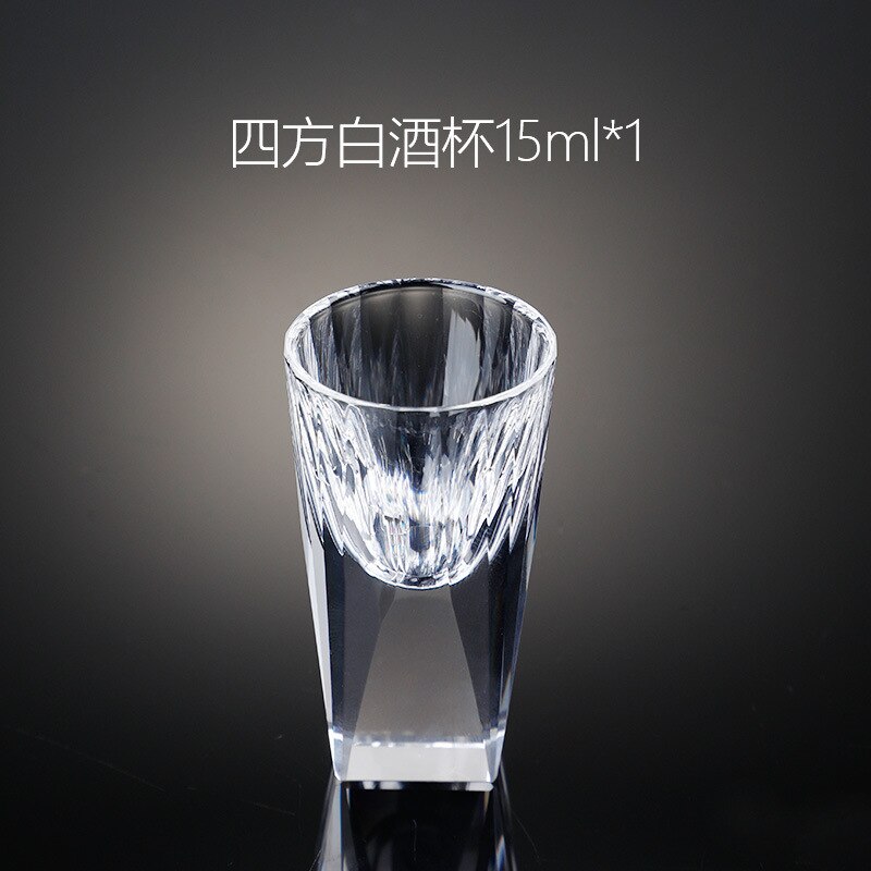 1-4 pezzi bicchieri di vetro di cristallo lamina d'oro per bicchiere di Vodka casa impostato di vino di fascia alta bicchiere da vino doppio bicchiere per sbarra da casa tazza di liquore: D / 4pezzi