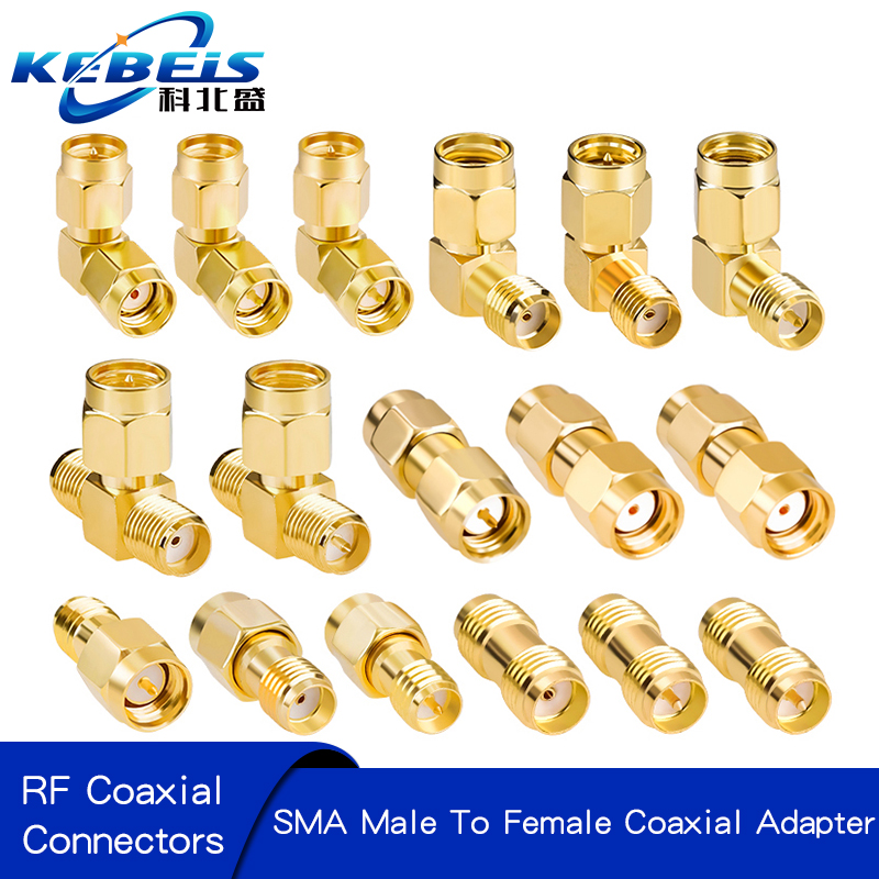 2 uds conector SMA adaptador SMA a SMA SMA a SMA/RPSMA enchufe macho y conector hembra conector adaptador coaxial RF recto deslizante ﻿