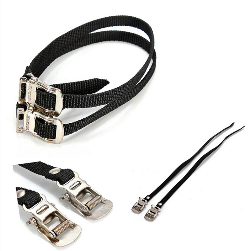 1 par de correas antideslizantes para bicicleta de montaña, correa para pedal de bicicleta de carretera, cinturones para pedal de bicicleta, correas para puntera de bicicleta, cuerda de nailon, ajuste de seguridad