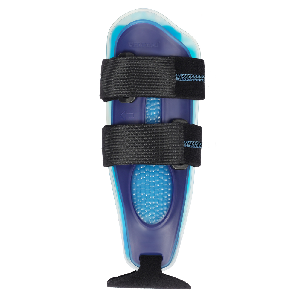 VELPEAU Support d'attelle de cheville à étrier pour fixer les pieds, la fracture de la cheville et l'entorse du pied, attelle réglable et deux styles au choix: Violet