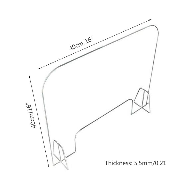 Transparent Acrylic Guard Shield Sneeze Cough Protective Board Shield Barrier