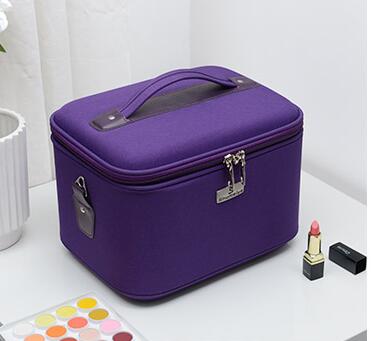 Make-up Organizer Dames Toilettas Cosmetische Tas Dames cosmetische doos koffer Make-up Case Opbergkoffer voor make-up organizer: S / Beige