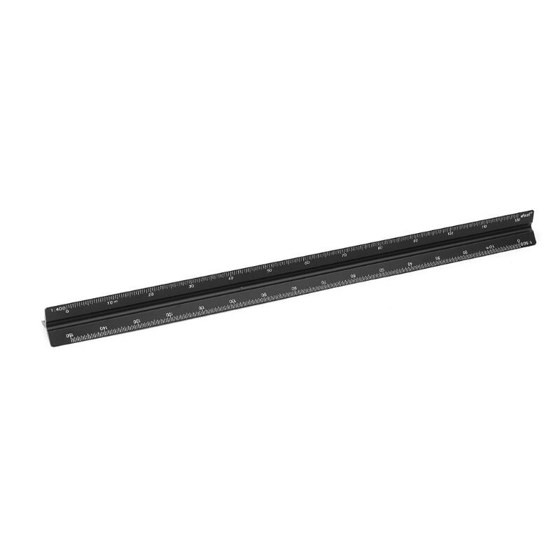 30cm Triangular Architect Scale Ruler Aluminum Scale Ruler for Drafting FKU66