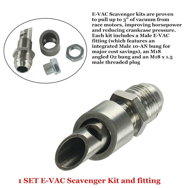Universele Rvs E-Vac Scavenger Kit Bevat T304 Ss E-Vac Fitting