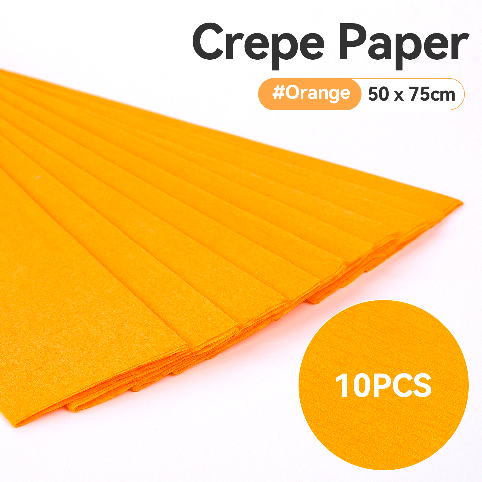 10 Uds. De papel crepé de 50x75cm, rollo de papel de crepé de Origami arrugado, artesanía de papel DIY, decoración de flores, papel para envolver , artesanía: Verde claro