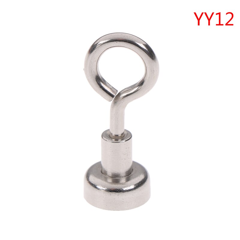 1 Pc Round Strong Neodymium Magnet Round Pulling Force River Fishing Magnetic Hooks: 12