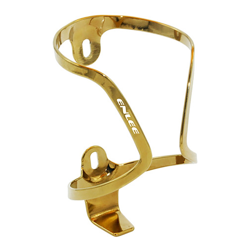 ENLEE Bike Water Bottle Holder Aluminum Alloy Bicycle Water Bottle Cage Lightweight and Strong for Road Mountain Bikes: YELLOW