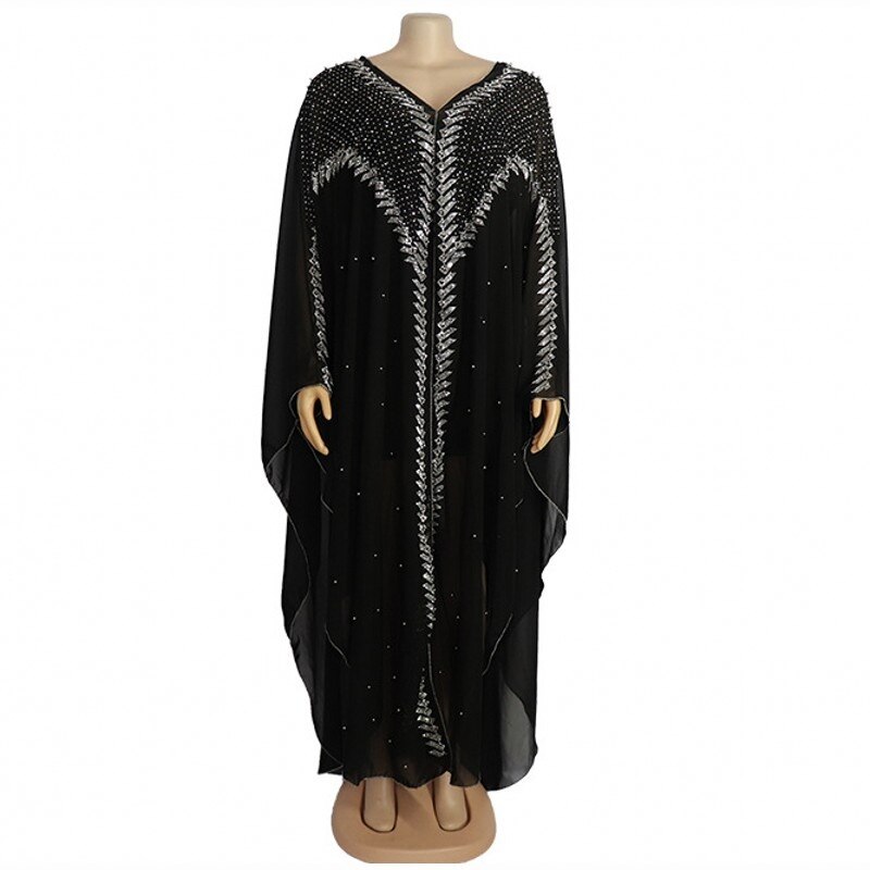 Vestidos africanos de talla grande para mujer, Dashiki, ropa tradicional africana, bata de Boubou, vestido musulmán Aid Eid Mubarak Abaya