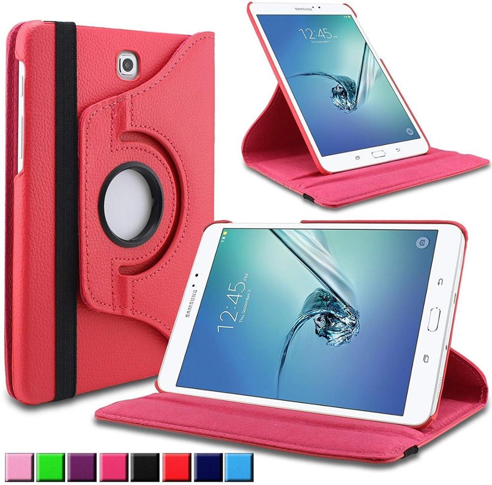 Funda abatible de cuero PU giratoria de 360 grados para Samsung Galaxy Tab A 9,7 SM-T550 T550 T551 SM-T555 TabA 9,7 funda para tableta