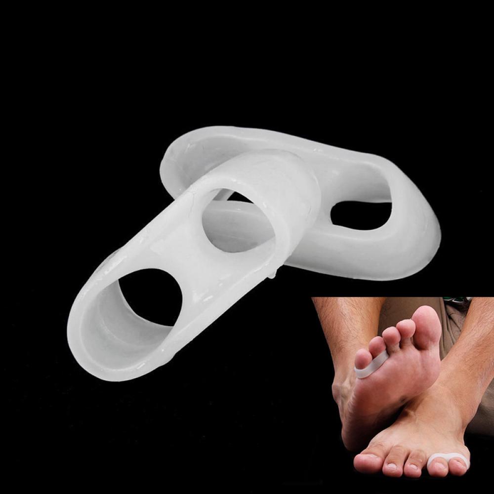 2Stck Fuß Finger Zehe Silikon Gel Zehe Separator Abstandshalter Erzähler Hallux Valgus Pedikübetreffend Korrektor Ballen Knochen Schutz Fuß Pflege: 6