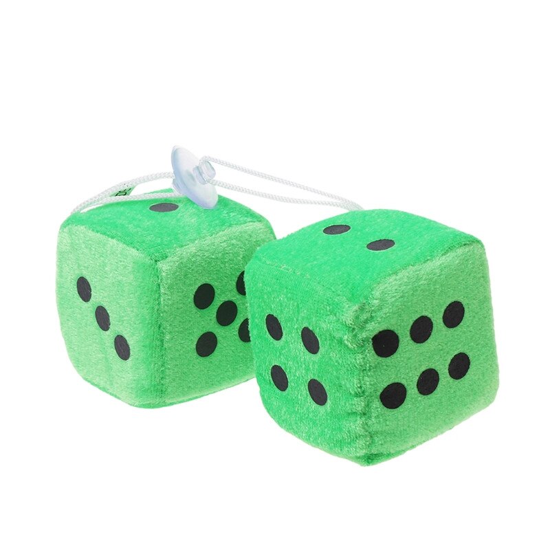 Espejo percha de visión trasera para decoración de coche, accesorios de estilo W91F, 1 par: Verde