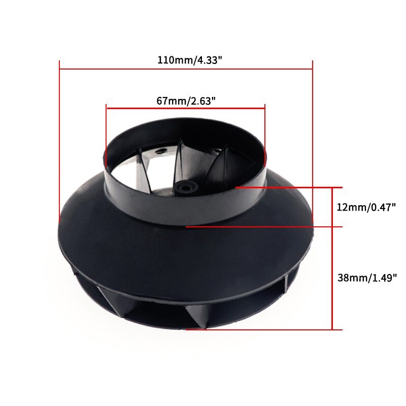 110mm 12V 24V Blower Motor Combustion Air Intake Fan For Eberspacher Airtronic D4 Air Diesel Parking Heater Parts 5KW