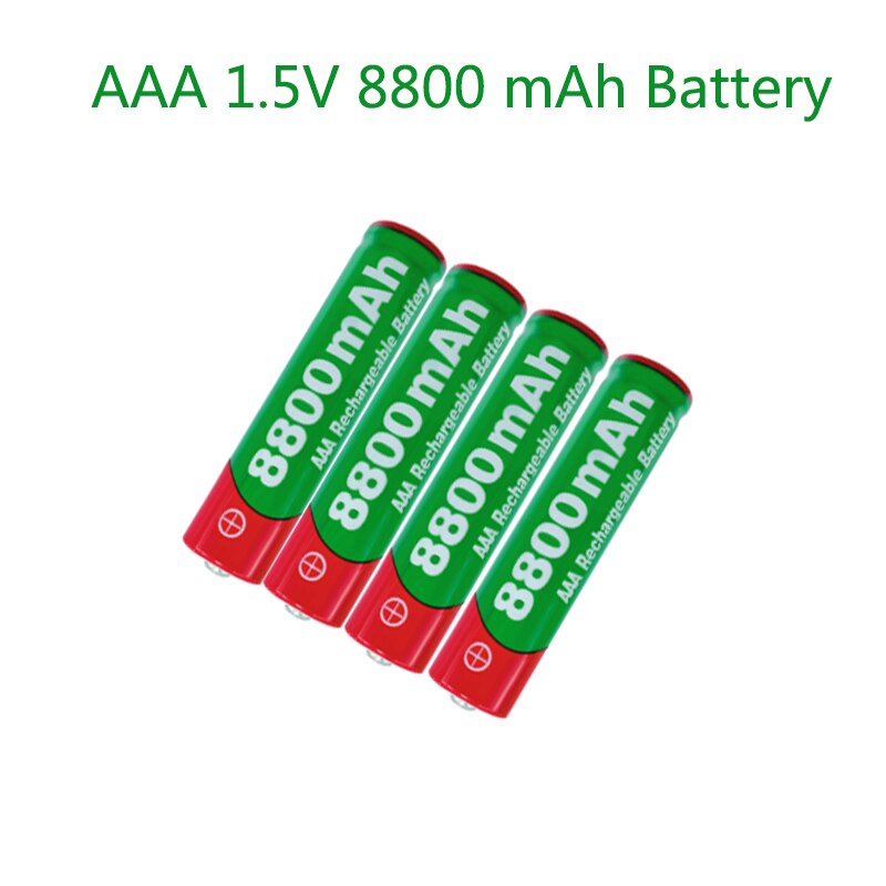 2021New1.5V AAA rechargeable battery 8800mAh AAA 1.5V Alkaline Rechargeable battery for led light toy MP3